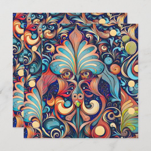 Magicisch Feestdagenkaart (Voorkant / Achterkant)