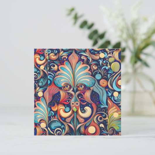 Magicisch Feestdagenkaart (Staand voorkant)