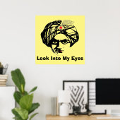 Magicisch gezicht, voeg tekst toe poster (Thuiskantoor)