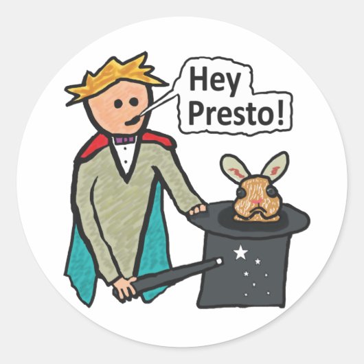 Magicisch Ronde Sticker (Voorkant)