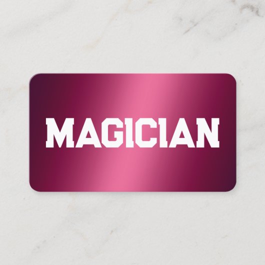 Magicisch Visitekaartje (Voorkant)