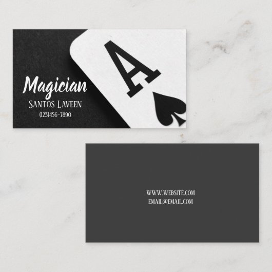 Magicisch Visitekaartje (Voorkant / Achterkant)