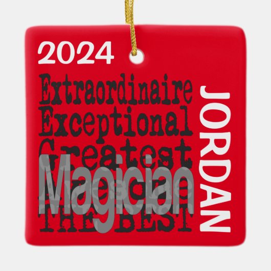 Magicische Extraordinaire CUSTOM Keramisch Ornament (Voorkant)