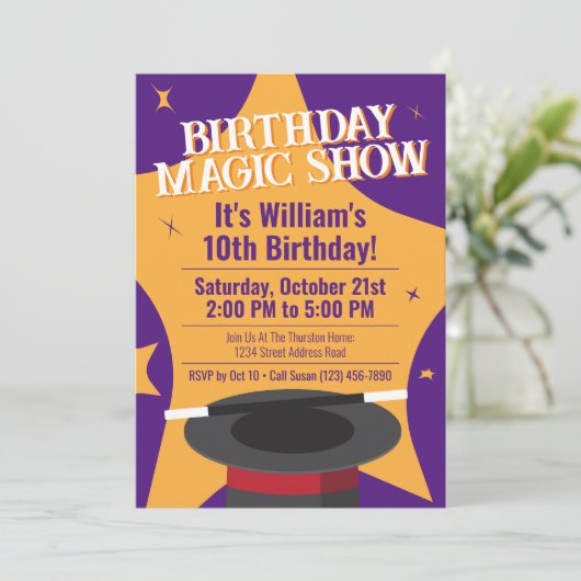 Magicische feestdag - Presto! Kaart (Staand voorkant)