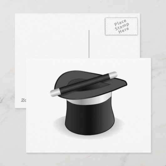 Magicische grond en Pet Briefkaart (Voorkant / Achterkant)