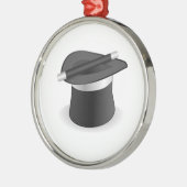 Magicische grond en Pet Metalen Ornament (Links)