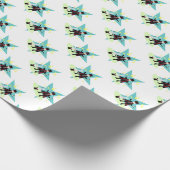 Magicische jongen met konijn in het pet cadeaupapier (Hoek)