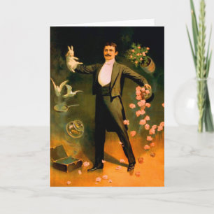 Magicische konijnen Rozen Doves Magische Tricks Kaart