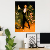  Magicische konijnen Rozen Doves Magische Tricks Poster (Thuiskantoor)