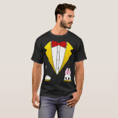 Magicische kostuum funny Tuxedo voor kinderen Volw T-shirt (Voorkant volledig)
