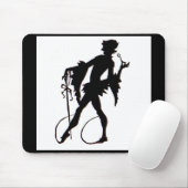 magicische silhouette uit de jaren 20 muismat (Met muis)