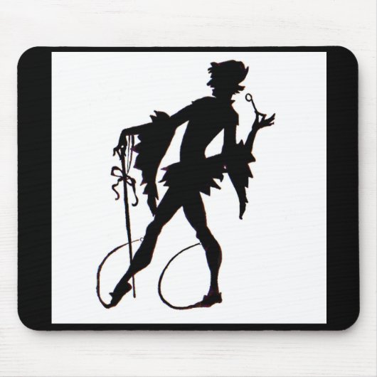 magicische silhouette uit de jaren 20 muismat (Voorkant)