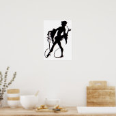 magicische silhouette uit de jaren 20 poster (Keuken)