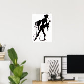 magicische silhouette uit de jaren 20 poster (Thuiskantoor)