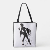 magicische silhouette uit de jaren 20 tote bag (Achterkant)