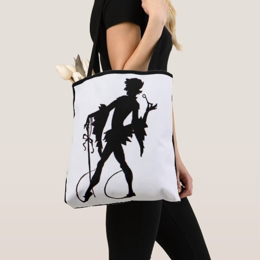 magicische silhouette uit de jaren 20 tote bag (Dichtbij)