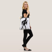 magicische silhouette uit de jaren 20 tote bag (Op model)