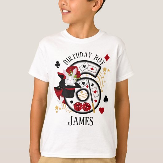 Magicische zesde verjaardag Shirt op verjaardag Ma (Voorkant)