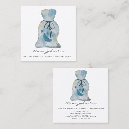 Magick Bag Square Visitekaartje (Voorkant / Achterkant)