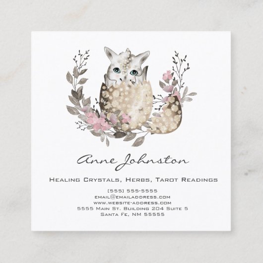 Magick Dragon Egg Visitekaartje (Achterkant)