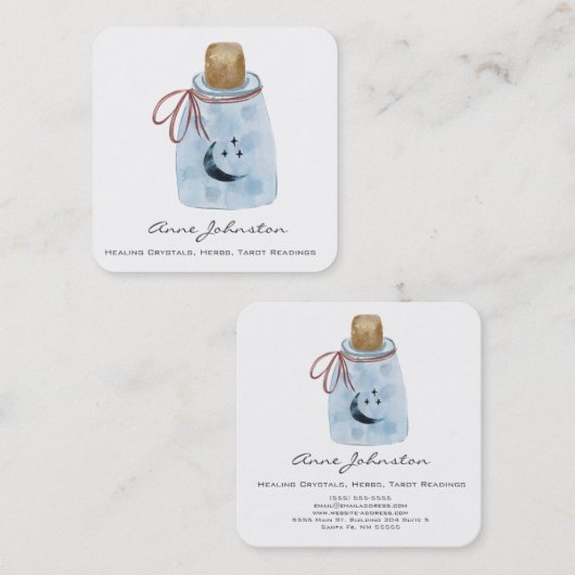 Magick Jar Square Visitekaartje (Voorkant / Achterkant)