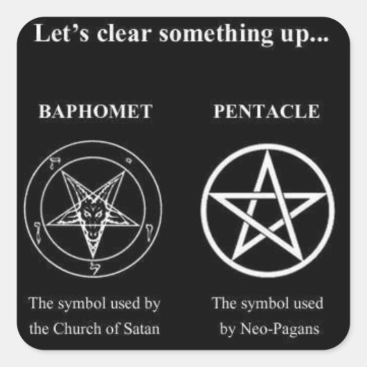 Magick - Laten we iets opruimen Vierkante Sticker (Voorkant)