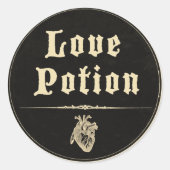 Magick - Love Potion Ronde Sticker (Voorkant)