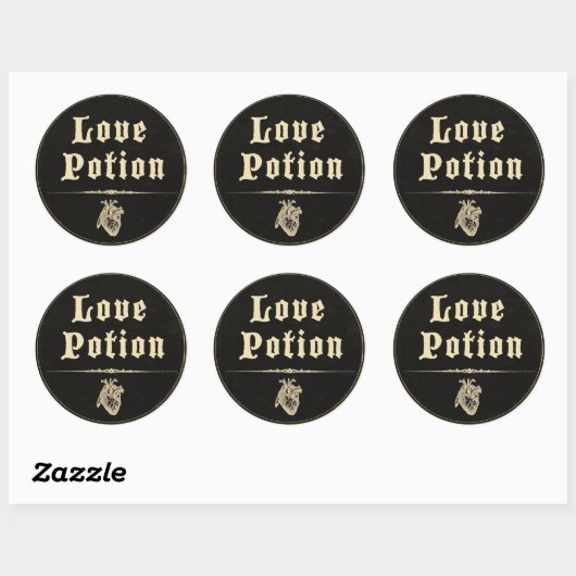 Magick - Love Potion Ronde Sticker (Vel)