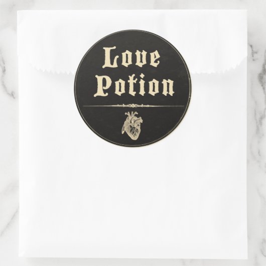 Magick - Love Potion Ronde Sticker (Tas)