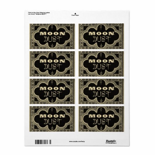 Magick - Moon Dust Etiket (Full Sheet)