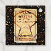 Magick Mystical Gathering Fortune Teller Eye Party Bedankjes Labels (Achterkant)