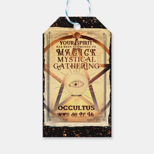 Magick Mystical Gathering Fortune Teller Eye Party Cadeaulabel (Voorkant)