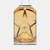 Magick Mystical Gathering Fortune Teller Eye Party Cadeaulabel (Achterkant)