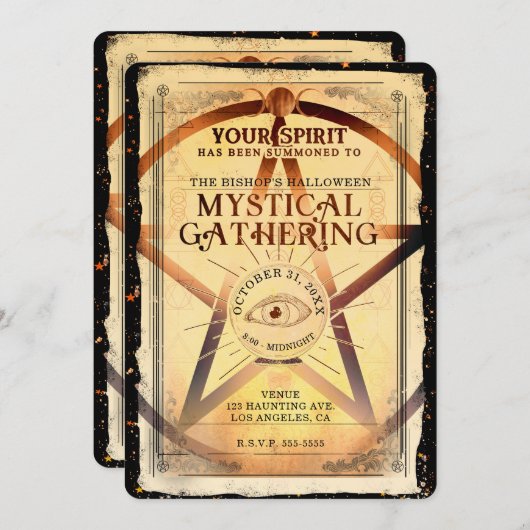 Magick Mystical Gathering Fortune Teller Eye Party Kaart (Voorkant / Achterkant)