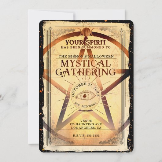 Magick Mystical Gathering Fortune Teller Eye Party Kaart (Voorkant)