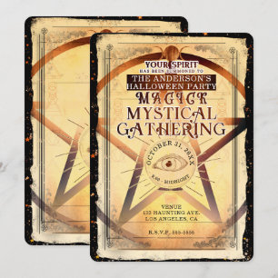 Magick Mystical Gathering Fortune Teller Eye Party Kaart
