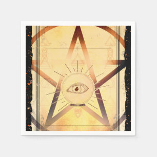 Magick Mystical Gathering Fortune Teller Eye Party Servet