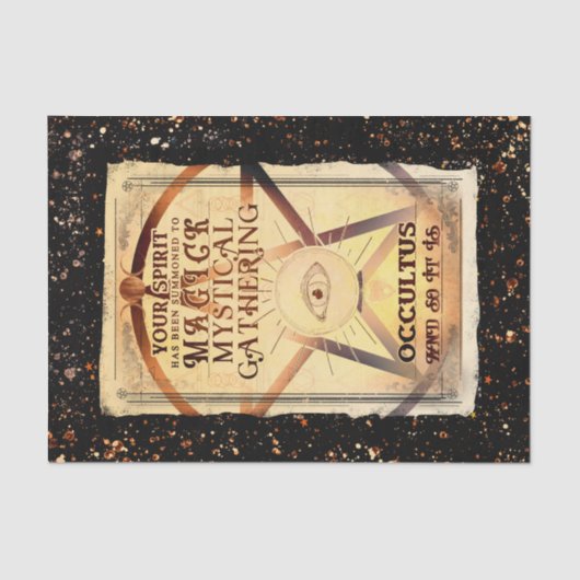 Magick Mystical Gathering Fortune Teller Eye Party Tissuepapier (Voorkant)