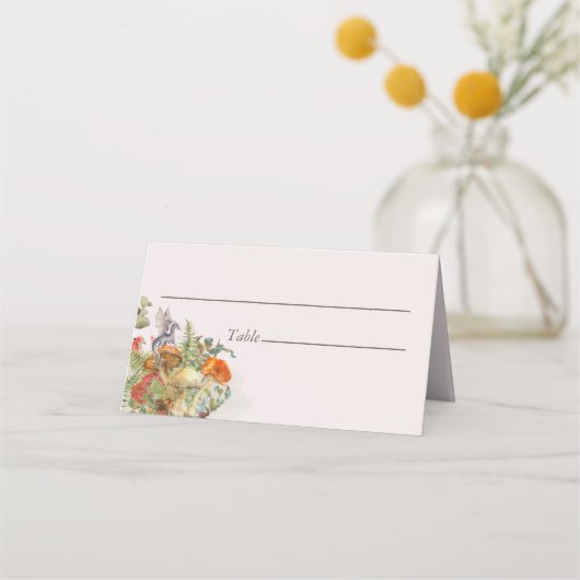 Magick Paddenstoelen en Draken Place Cards Plaatskaartje (Voorkant)