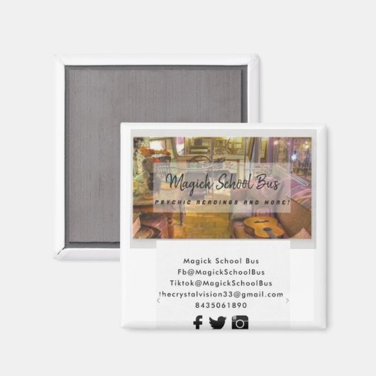 Magick School Bus Magnet (Voorkant / Achterkant)