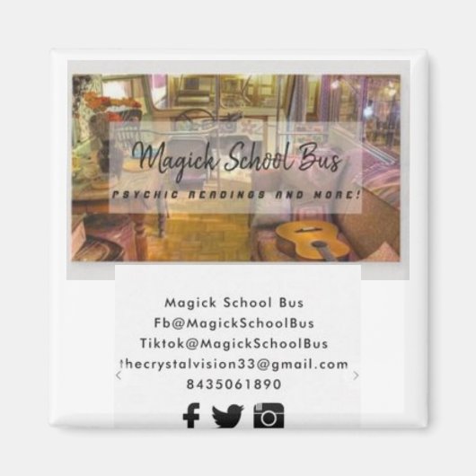 Magick School Bus Magnet (Voorkant)