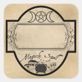 MAGICK SPELL ETIKET (Voorkant)