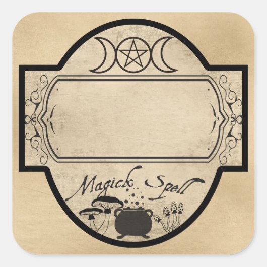 MAGICK SPELL ETIKET (Voorkant)