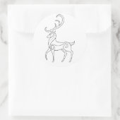 Magick - Stag Ronde Sticker (Tas)