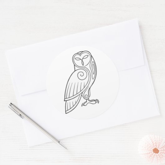 Magick - Uil Ronde Sticker (Envelop)