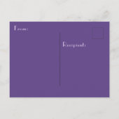 Magickal Flower Maiden Godin Lavendel Paarse Briefkaart (Achterkant)