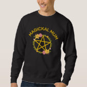 Magickal Mum Midsummer Pentacle Wiccan Pagan Cheek Trui (Voorkant)