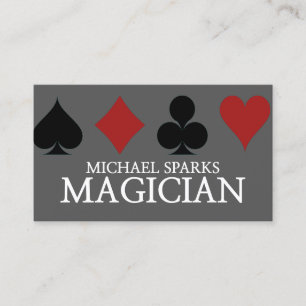 Magicus, casino, poker, dealer, entertainment, visitekaartje