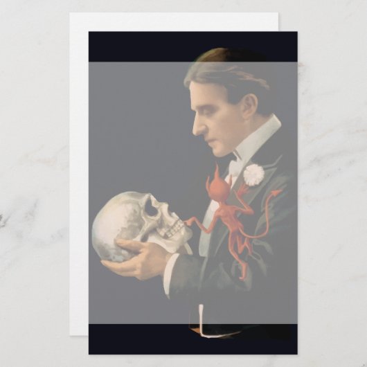  Magicus, Thurston Houdt een menselijke schedel va (Voorkant / Achterkant)