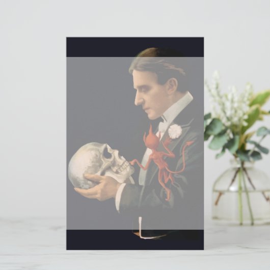  Magicus, Thurston Houdt een menselijke schedel va (Staand voorkant)